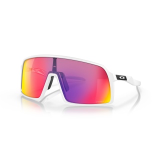 Oakley Sonnenbrille Sutro (Glasfarbe: Prizm road) weiss matt - 1 Brille mit Hartschalenetui